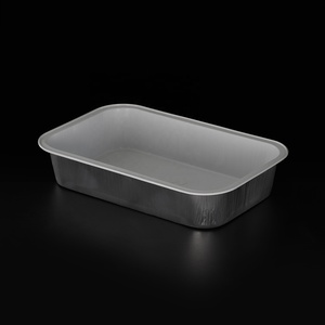 Cazuela para servir comida, contenedor/bandejas de papel de aluminio para línea aérea, bandejas desechables para Catering, 440x310x380mm, XM-1009, OEM