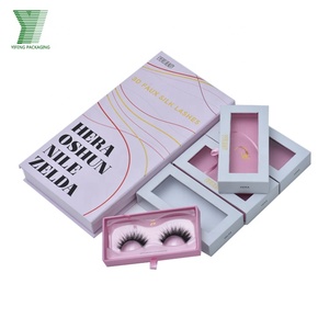 <strong>Custom</strong> Order Mink <strong>Lashes</strong> With Priviate Label Cosmetics Packing Box 4 Pairs Set Rose Gold False Eyelash Box With Foam Insert - Product Image 2