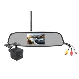 Wireless Car Rear View Kit 4.3インチLCD Mirror Monitor HD Backup Rear View Camera