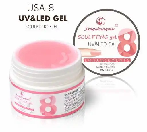 Fengshangmei marca nail art campione libero molti colori sculpting gel di lunga durata