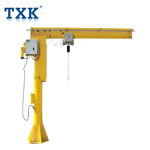TXK Jib Crane Price Design Calculation, Portal Portable Column Used Jib Crane 500Kg 1000Kg For Sale