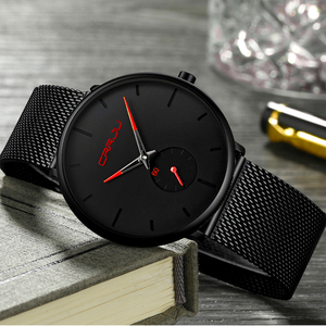 <span class=keywords><strong>Montre</strong></span> Crrju 2150 pour <span class=keywords><strong>homme</strong></span>, marque haut de gamme, quartz, <span class=keywords><strong>dorée</strong></span>, Reloj, décontractée, fine, en acier maillé, étanche, sport, Relogio Masculino - Product Image 3