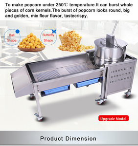 หยอดเหรียญข้าวโพดคั่วเครื่องหยอดเหรียญเชิงพาณิชย์ - Product Image 2