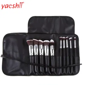 Best Sellers yaeshii High Quality Make Up Brushes 10pcs Cosmetic Custom Logo Kabuki Makeup Brush For Thanksgiving Set