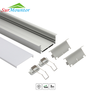 C9032 Tùy Chỉnh Anodized Nhôm Hồ Sơ Đùn <span class=keywords><strong>Led</strong></span> Nhôm Vỏ Ánh Sáng Khuếch Tán Dẫn Dải Ánh Sáng Kênh Nhôm Hồ Sơ - Product Image 4