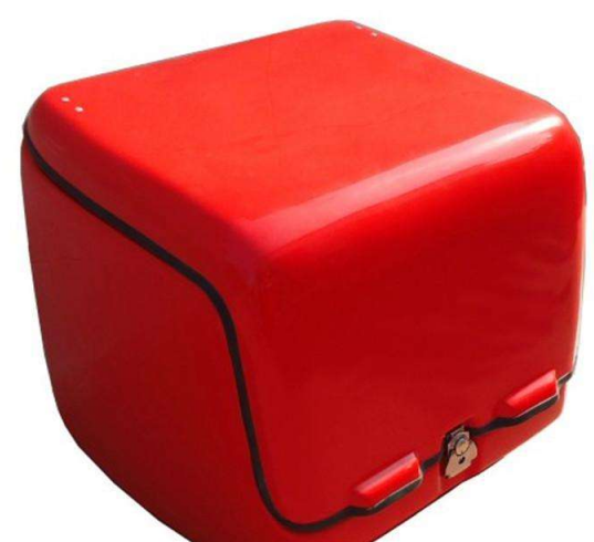 Fiberglass Delivery Box Insulated Motorcycle Food Box