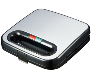 Machine à sandwich grille-pain 2 tranches 750W triangle fixe/Sandwich/plaque de gril contrôle du thermostat - Product Image 1