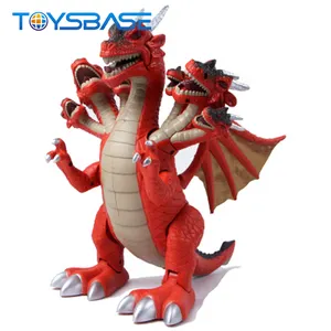 Toptan plastik hayvan yedi Dragons Set büyük dinozor oyuncak | Dinosaurios de juguete de goma
