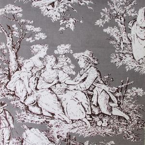 Tissu de toile de polyester de coton d'impression de poly art TC de conception de croquis de style mythologique occidental - Product Image 3