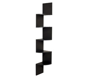 Estante <span class=keywords><strong>de</strong></span> Pared Decorativo Flotante <span class=keywords><strong>de</strong></span> <span class=keywords><strong>Madera</strong></span> <span class=keywords><strong>de</strong></span> 5 Niveles para Esquinas - Product Image 3