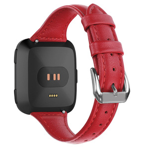 IVANHOE for Fitbit <span class=keywords><strong>Versa</strong></span> Band、FitbitVersaスマートウォッチと互換性のあるクイックリリースピン付きクラシック本革ストラップ - Product Image 5