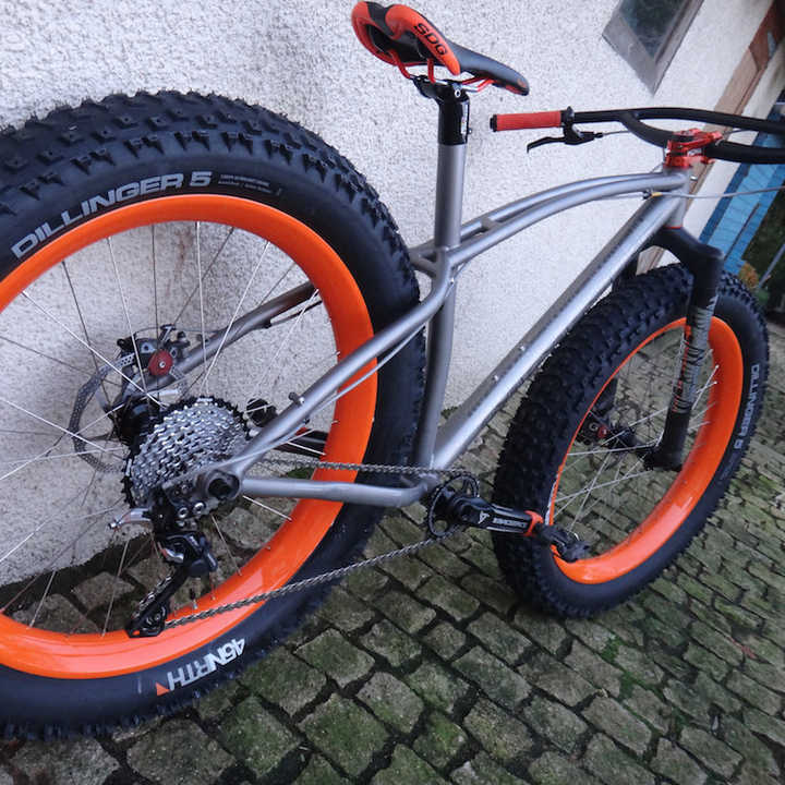 Titanium Custom Fat Tire Bicycles Titanium Fat Bike Motobecane