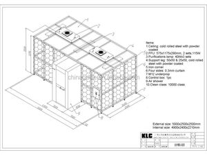 <span class=keywords><strong>Softwall</strong></span> Classe 100 Modulare Camera Pulita Dal Produttore Cinese (ISO 5-ISO 8) - Product Image 2