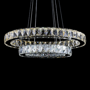 Lujoso 3 círculos de cristal LED droplight contemporáneo para <span class=keywords><strong>el</strong></span> <span class=keywords><strong>restaurante</strong></span> - Product Image 2