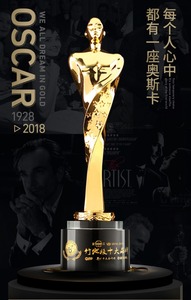 Fashional oro <span class=keywords><strong>Oscar</strong></span> pequeño hombre metal <span class=keywords><strong>trofeo</strong></span> <span class=keywords><strong>de</strong></span> cristal en forma <span class=keywords><strong>de</strong></span> humanos Premio <span class=keywords><strong>trofeo</strong></span> - Product Image 2