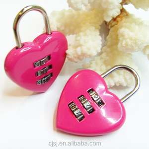 Khóa CH-28B Kết Hợp Cố Định Yêu Thích So Sánh Tình Yêu Hình Trái Tim Mini Khóa Mã Hành Lý - Product Image 2