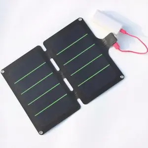Carregador de painel solar dobrável de 11w e 5v, carregador de painel solar super fino para telefone, carregador universal usb portátil para viagem