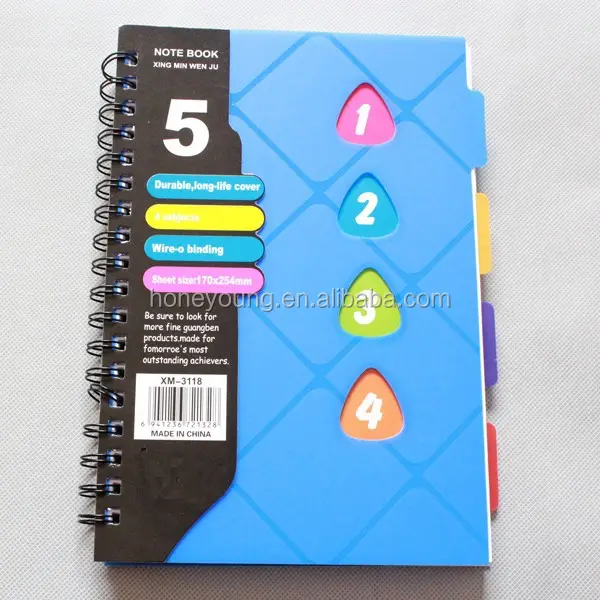 Notebook à double spirale, ordinateur portable 2015 fabriqué en chine, 5 plaques
