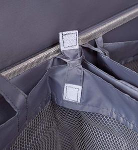 Wholesale Custom-Size Linen <strong>Double</strong> Laundry Hamper Foldable Oxford Home Organization <strong>Bin</strong> with Lid Reusable for Clothing - Product Image 4