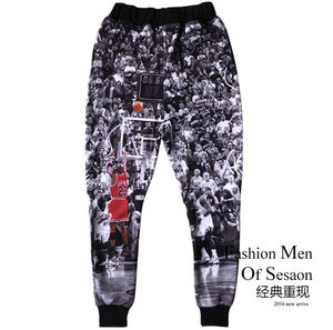 2016 de la nueva manera joggers pantalones 3D estrella de fútbol de baloncesto pantalones de chándal para los hombres - Product Image 3