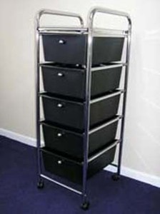 Hot sale 4 Tier <b>Plastic</b> Drawer Trolleys - Product Image 5