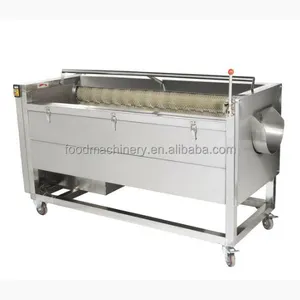 automatic brush washing machine lotus root/carrot/potato/onion peeling machine