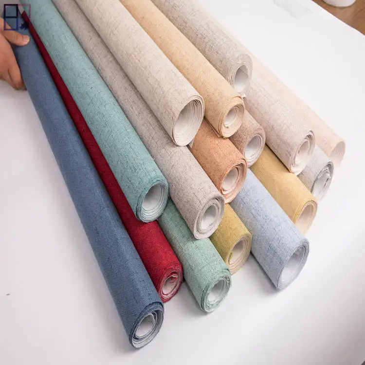 Chống bụi chống thấm nước liền mạch wallcloth vật liệu dệt không có đường nối vải hình nền với chất lượng tốt trong kho RTS