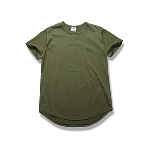 Solid Color Printing 70% Cotton 30% Polyester Short Sleeve T Shirt - Product Image 5