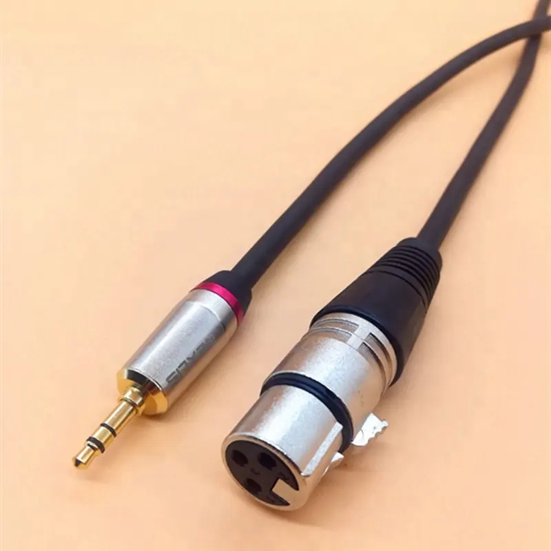 Hot Selling 1/8 '3.5ミリメートルTRS Stereo Mini Jack MaleにXLR女性Balanced Interconnect AudioマイクCable