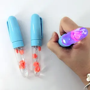 Özel Glitter ve 2D PVC flatör plastik sıvı tükenmez kalem reklam