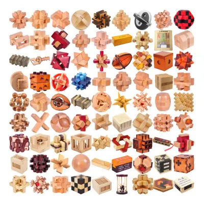 Quebra-cabeça amazon, venda quente, todos os tipos, cubo mágico, madeira, adultos, crianças, brinquedo de desenvolvimento do cérebro, quebra-cabeça de madeira 3d