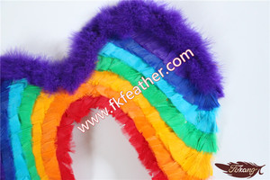 Tinti Multicolore Testa di Marabù Turchia Piuma delle <span class=keywords><strong>Ali</strong></span> di <span class=keywords><strong>Angelo</strong></span> Per Adulti - Product Image 3
