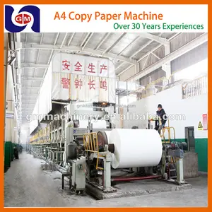 1575mm 10tpd fourdriner impresión de residuos de papel reciclado que hace la maquinaria