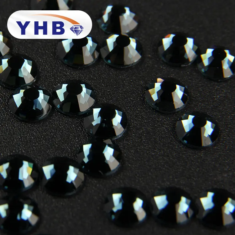 Silver bottom hot fix rhinestone stone bead embellishments bling stones rhinestones for clothing wholesale