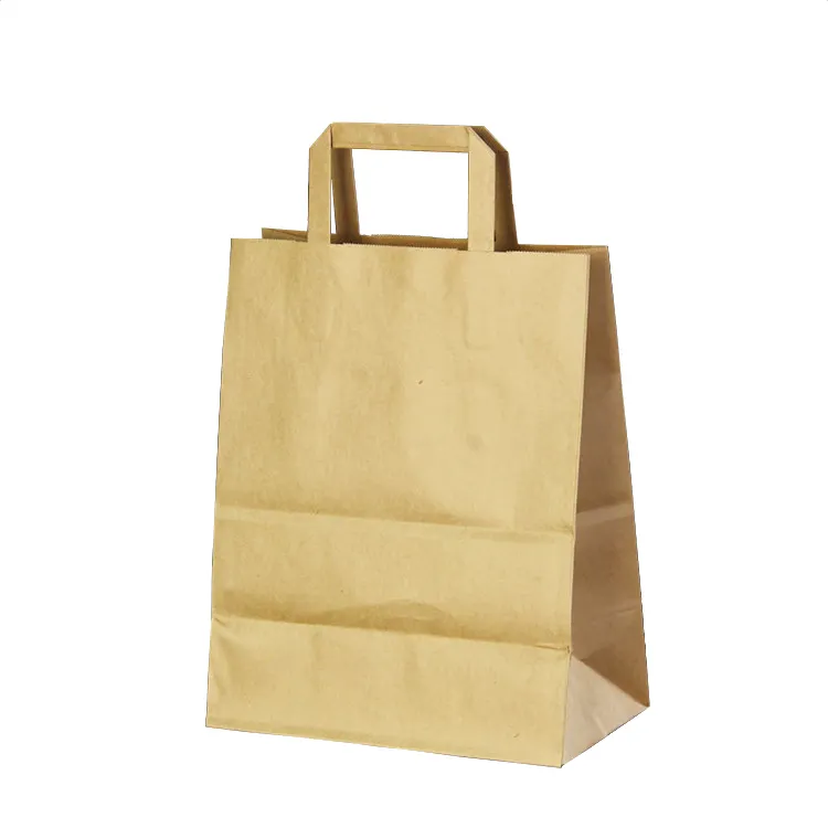 安価なリサイクル可能なニス塗りのスーパーマーケットのショッピング紙袋ハンドル付き