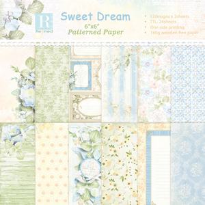 Scrapbooking forniture di carta fantasia verde primavera artigianato carta scrapbooking 6x6 - Product Image 1