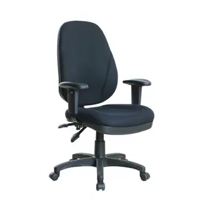 Kabel siyah kumaş 3d kol dayama rahat küçük görev stüdyo tayvan mobilya ofis koltuğu Retro
