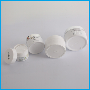 Vasetto in <span class=keywords><strong>Plastica</strong></span> PET Bianco di Alta Qualità 100g, Colore Personalizzabile, per Crema Viso e Occhi, Lussuoso Contenitore Cosmetico per Cura Personale della Pelle - Product Image 5
