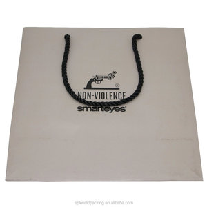 Sacs en papier personnalisés réutilisables, petits produits, emballage cadeau de luxe, fourre-tout de styliste, de marque, avec poignée, 50 pièces - Product Image 5