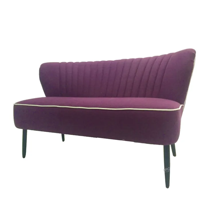 New model home furniture Purple two seater sofa and loveseats