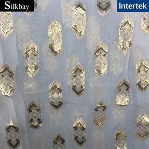 9mm <strong>Silk</strong> Metallic Chiffon <strong>Fabric</strong> Lurex <strong>Fabric</strong> - Product Image 4