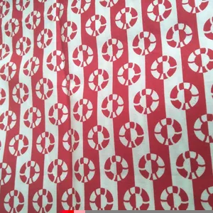 Wholesale African Wax Printed Fabric Cotton Knitted Dress 100% Cotton Accept Custom Designs White and Red Plain 500 Meters 100%c
