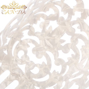 رأس الزفاف اكسسوارات يتوهم رخيصة السليلوز خلات الشعر عصا الزفاف العروس الشعر مشط - Product Image 4