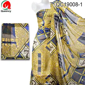 Queency Digital Printed Girl Chiffon Fabric African