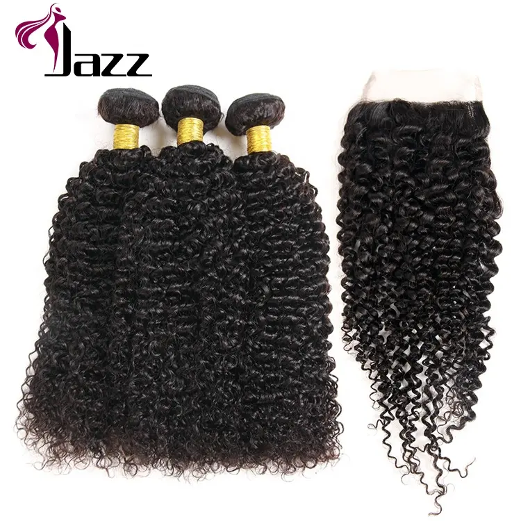 mongolian afro kinky curly hair weave bundles with frontal closure