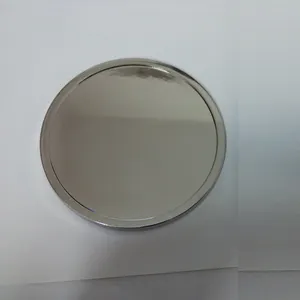 Blank metal coin with silver plating