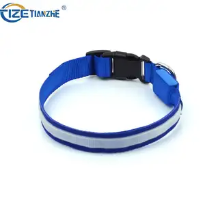 2021 New Products Personalized Diy Pet Dog Collars Flashing Led Safe Pet Collar Ultra Bright Pet Dog Products