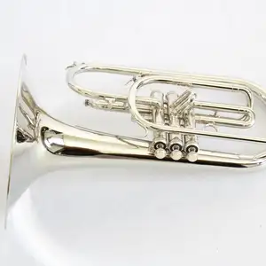 अच्छी गुणवत्ता Handcraft Mellophone पीला पीतल साधन बी बी टोन बिक्री के लिए मानक निकल मढ़वाया Mellophone - Product Image 1