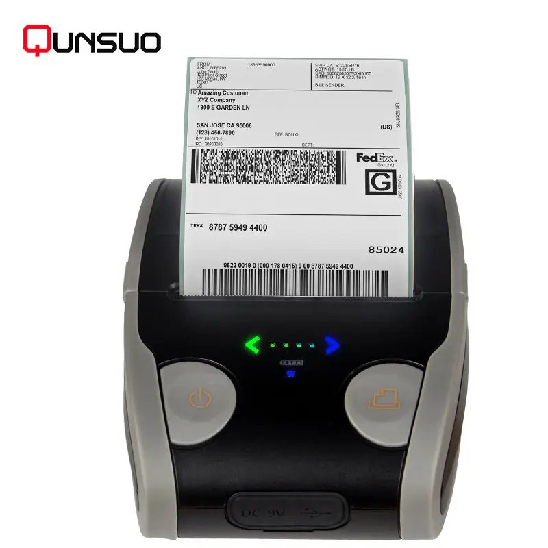 QS 5806 small thermal ticket bill printer label ticketing machine