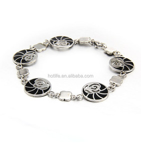 <span class=keywords><strong>Alex</strong></span> et ani conception 316L en acier inoxydable montre bracelet avec flottante charme médaillon - Product Image 4